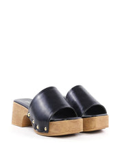 Tamanco Clog com Tachas Laterais - Preta SDI-12095 - PR