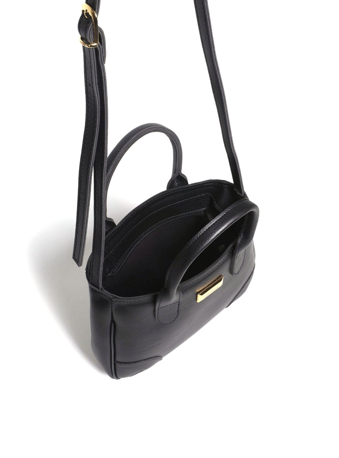 Bolsa Tote de Mão Média Transversal Preta BSI-5845 - PR