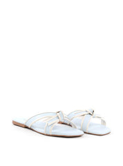 Sandália Rasteira com Laço - Azul SDI-12176 - AZ