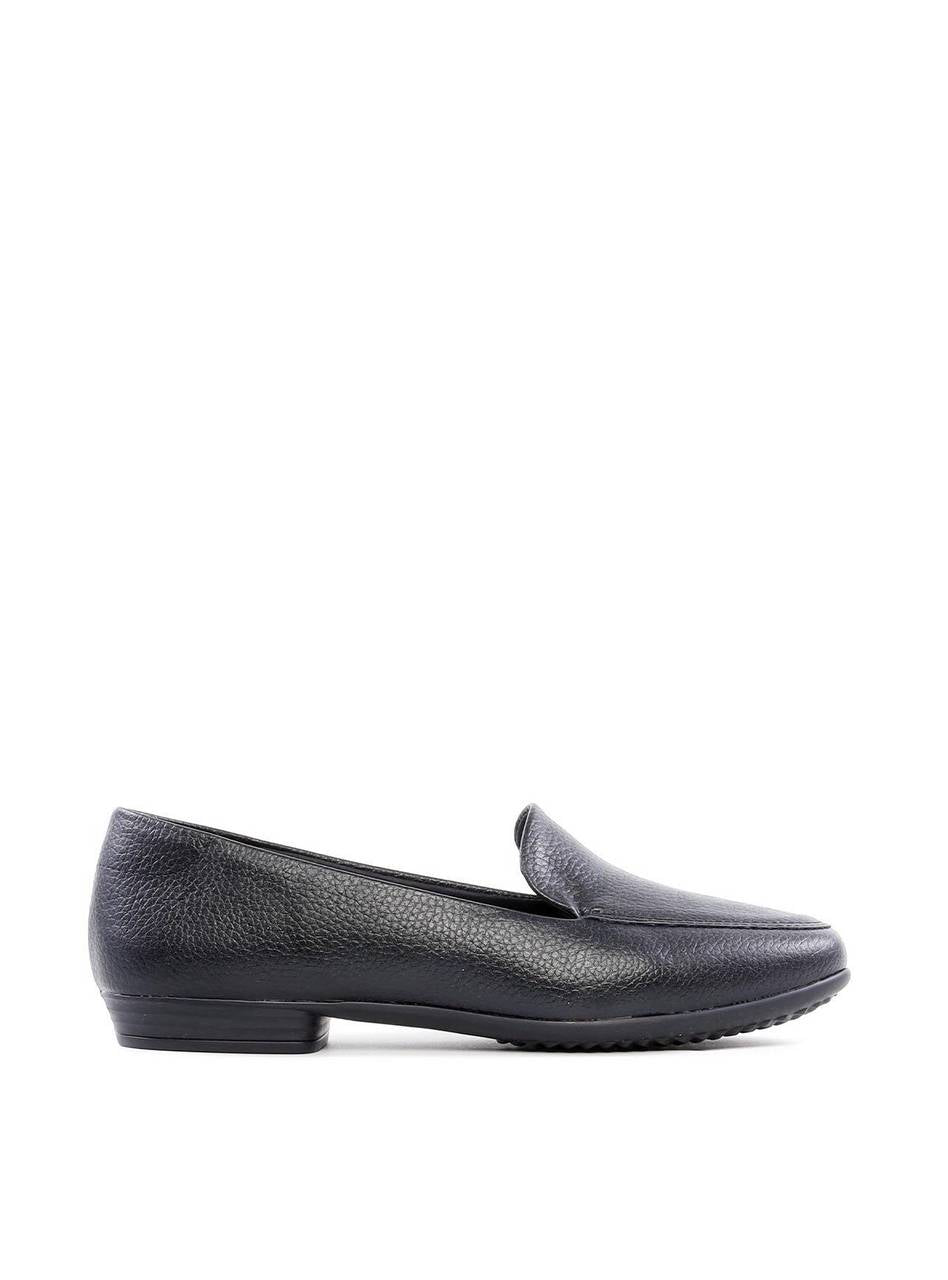 Mocassim Liso com Detalhe de Nervura - Preta SP - 12196 - PR