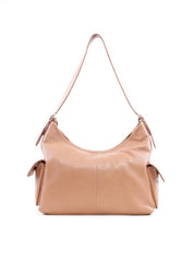 Bolsa Hobo com Bolsos Laterais - Nude BSI-6234 - NU