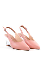 Scarpin Slingback com Salto Anabela em Acrílico - Nude SDI-12067 - NU