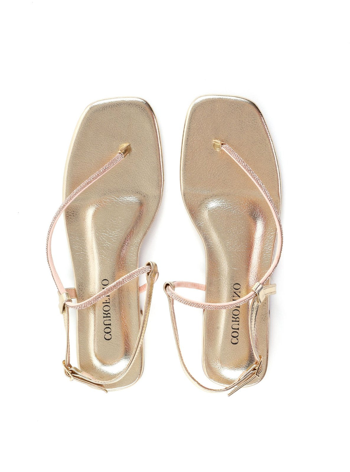 Sandália Salto Bloco Baixo com Tira Strass Lateral SDI-12220 - AU