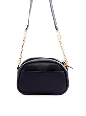 Bolsa Baú Transversal com Bolso Traseiro - Preta BSI-6285 - PR