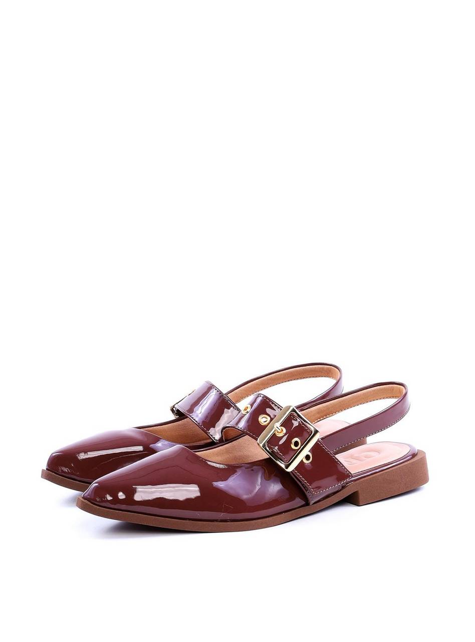 Sapatilha Slingback com Maxi Fivela e Ilhós - Cacau SDI-11728 - CA
