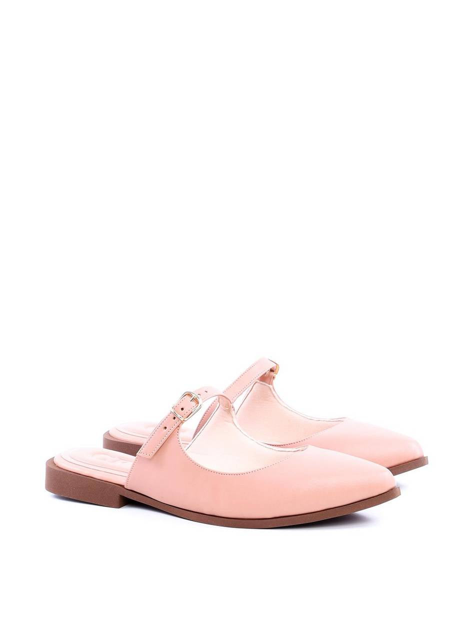 Sandália Mule Bico Fino com Fivela - Nude SDI-11704 - NU