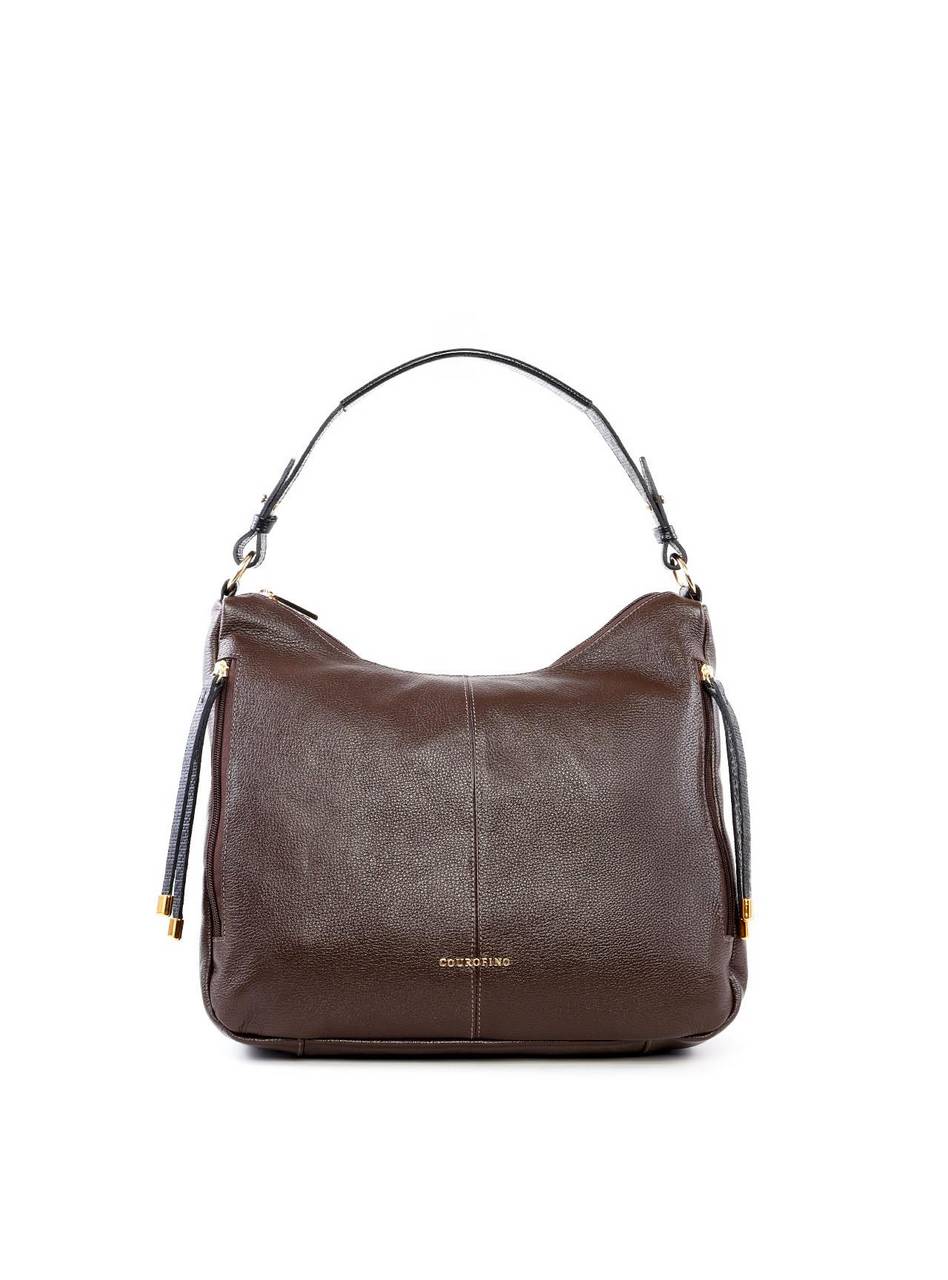 Bolsa Hobo Grande com Bolsos Frontais - Cacau BSI-6468 - CA