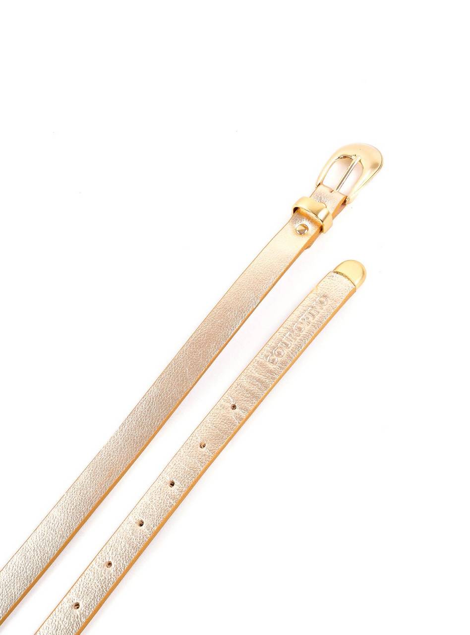 Cinto Feminino com Fivela Arredondada - Ouro CTI-1006 - AU