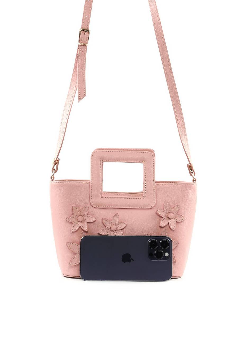Bolsa Tote Média com Aplicação de Flores BSI-6487 - NU
