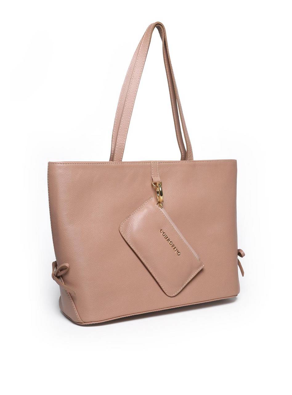 Bolsa Tote Mão Couro Nude BSI-5812 - NU