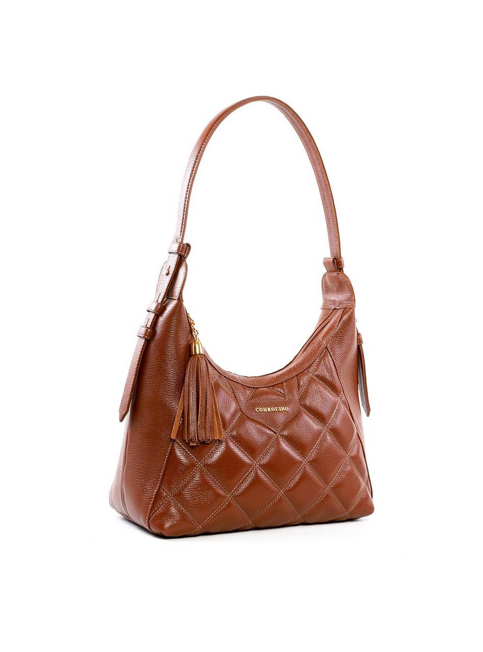 Bolsa Hobo Grande com Detalhe Matelassê e Barbicacho BSI-6486 - CS
