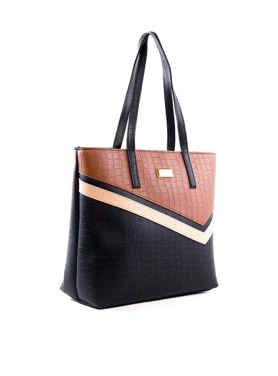 Bolsa Shopper com Recortes Assimétricos - Preta BSI-6422 - PR