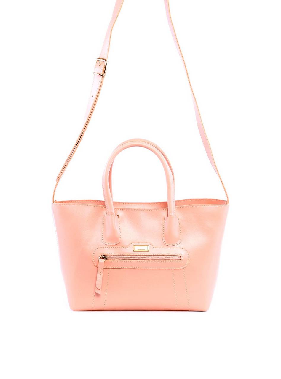 Bolsa Tote de Mão com Costuras - Nude BSI-6131 - NU