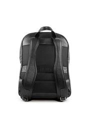Mochila Executiva com Bolso Frontal em Couro - Preta MEI-460 - PR