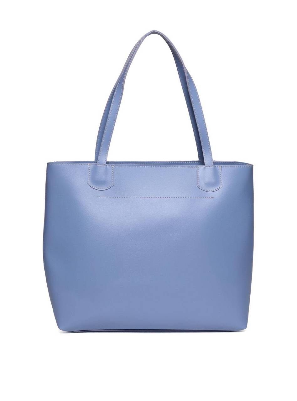 Bolsa Shopper Média Tiracolo Frente Lisa - Azul BSI-5139 - AZ
