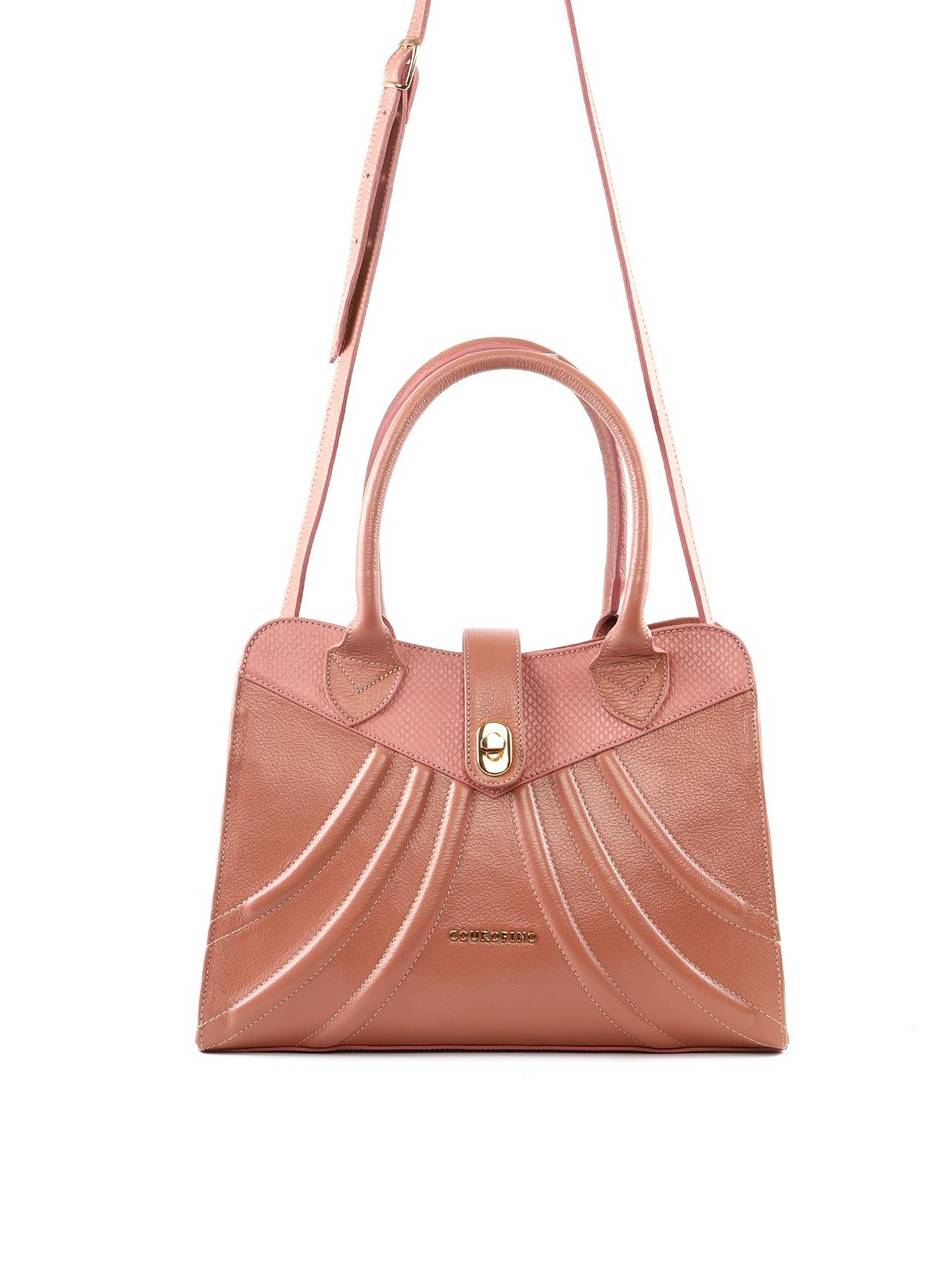 Bolsa Tote Detalhe Costura Frontal Alça Dupla - Nude BSI-6379 - NU