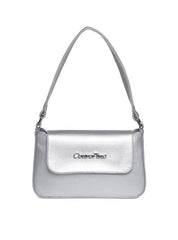 Bolsa Clutch Mão Pequena Prata BSI-5768 - PT