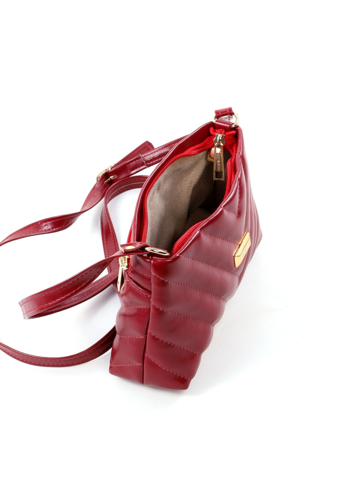 Bolsa Transversal Matelassê em V com Bolso Traseiro BSI-6551 - VE