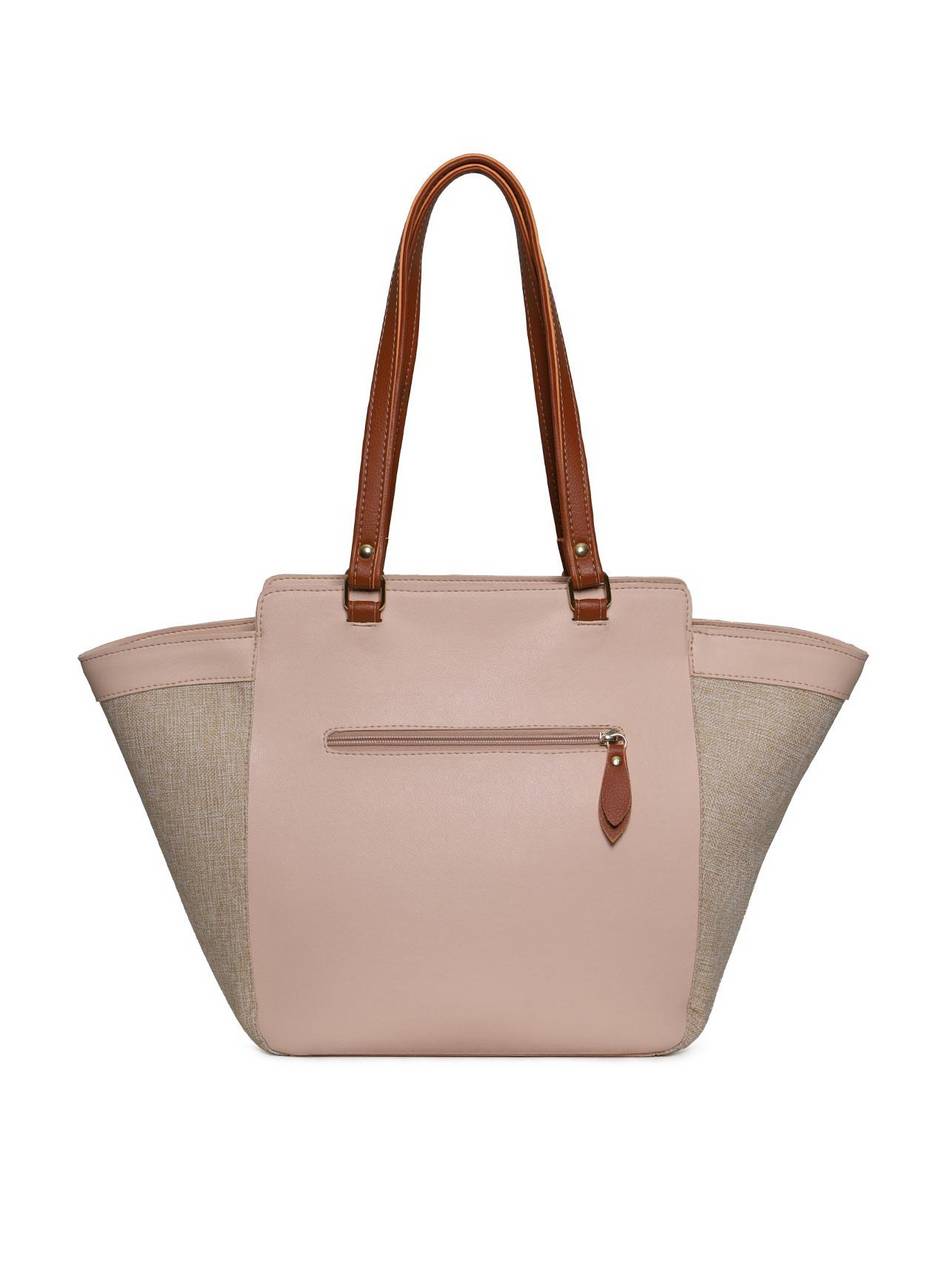 Bolsa Tote Grande Tiracolo Detalhe Barbicacho Rosa BSI-5973 - RS