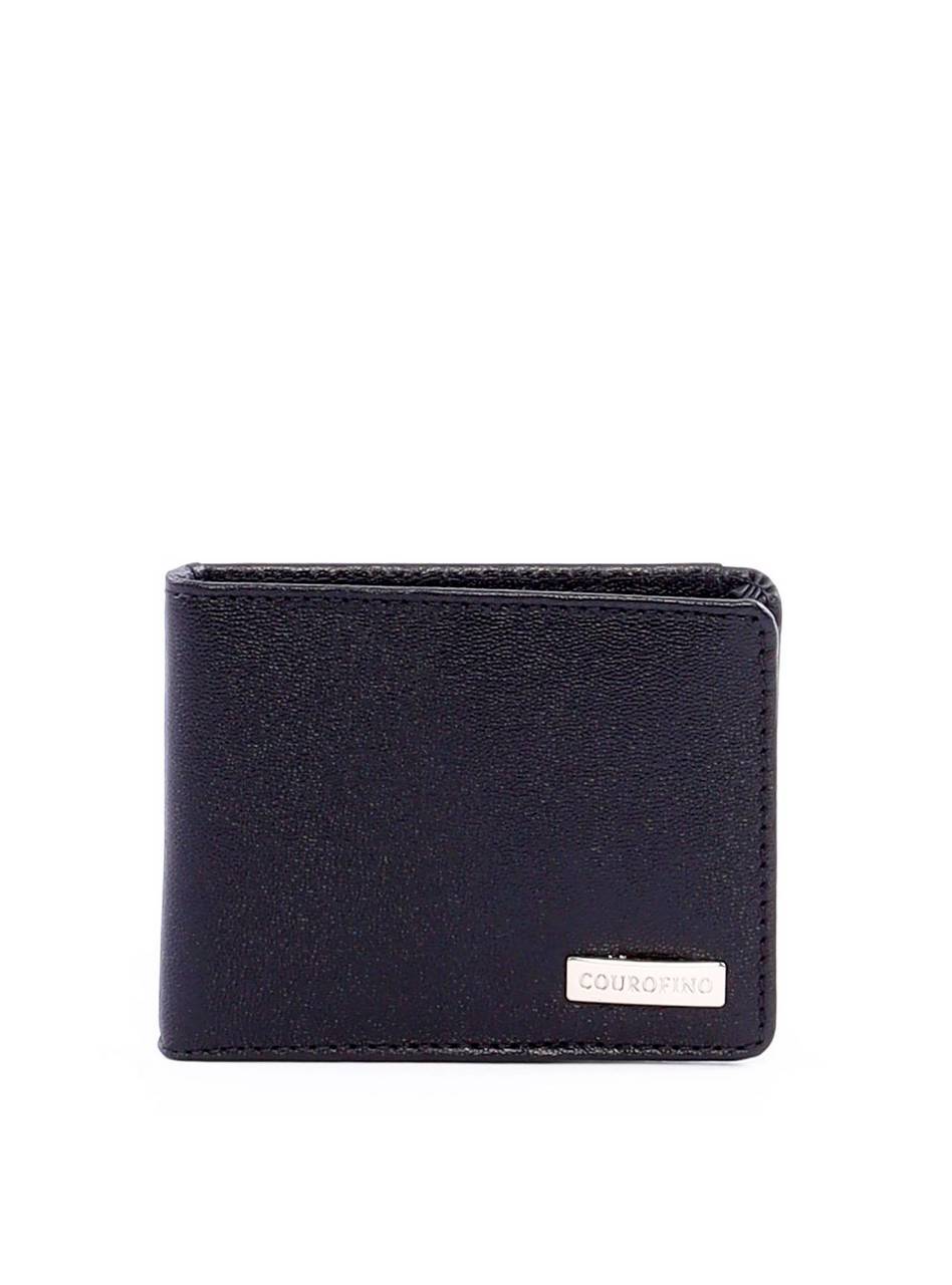 Carteira Masculina Slim com Porta-Documentos Externo - Preta CAI-1020 - PR