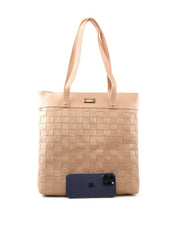 Bolsa Shopper Tiracolo com Tressê e Esferas nas Alças BSI-6553 - NU