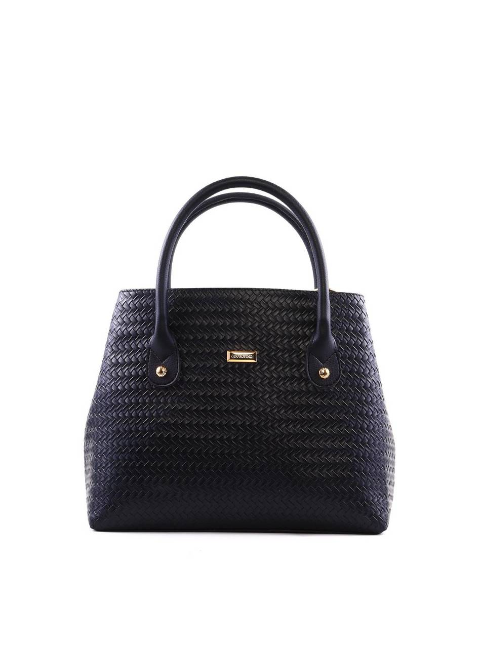 Bolsa Tote Grande com Duas Divisórias - Preta BSI-6389 - PR