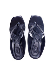 Tamanco Anabela com Tiras Alongadas - Preta SDI-11781 - PR