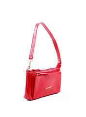 Bolsa Baguette com Bolso Grande Frontal - Vermelha BSI-6130 - VE