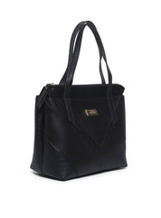 Bolsa Feminina Shopper Média Tiracolo Preta BSI-5903 - PR