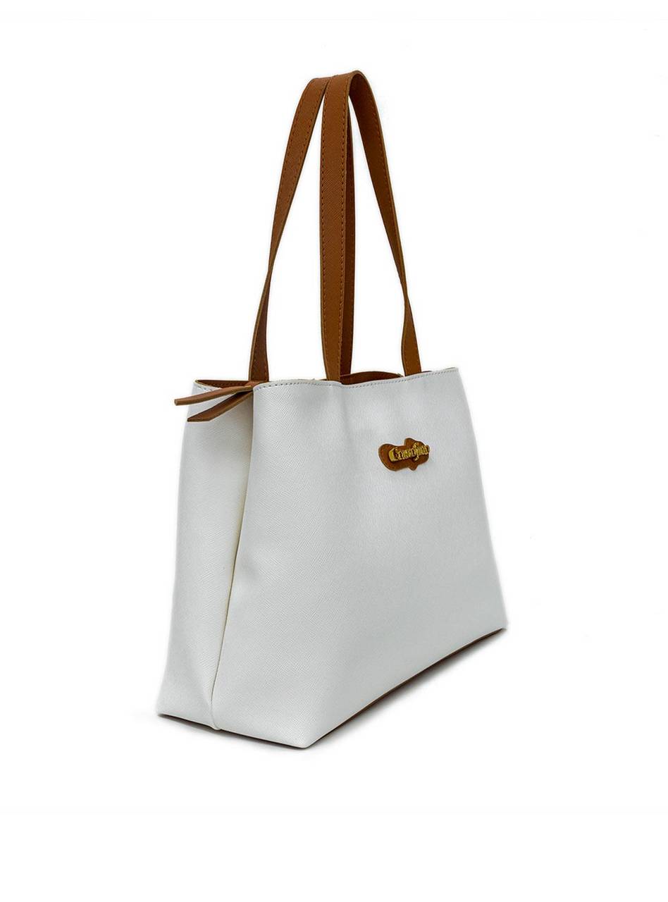 Bolsa Shopper Média Tiracolo Lisa Branca BSI-5099 - BR