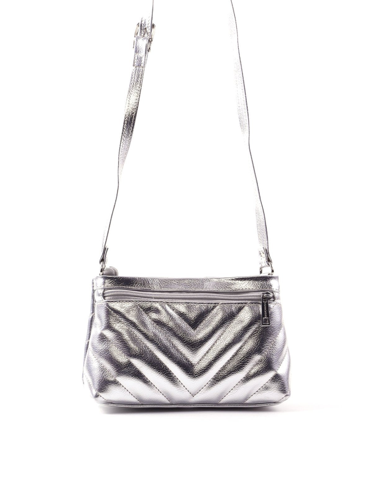Bolsa Transversal Matelassê em V com Bolso Traseiro BSI-6551 - PT