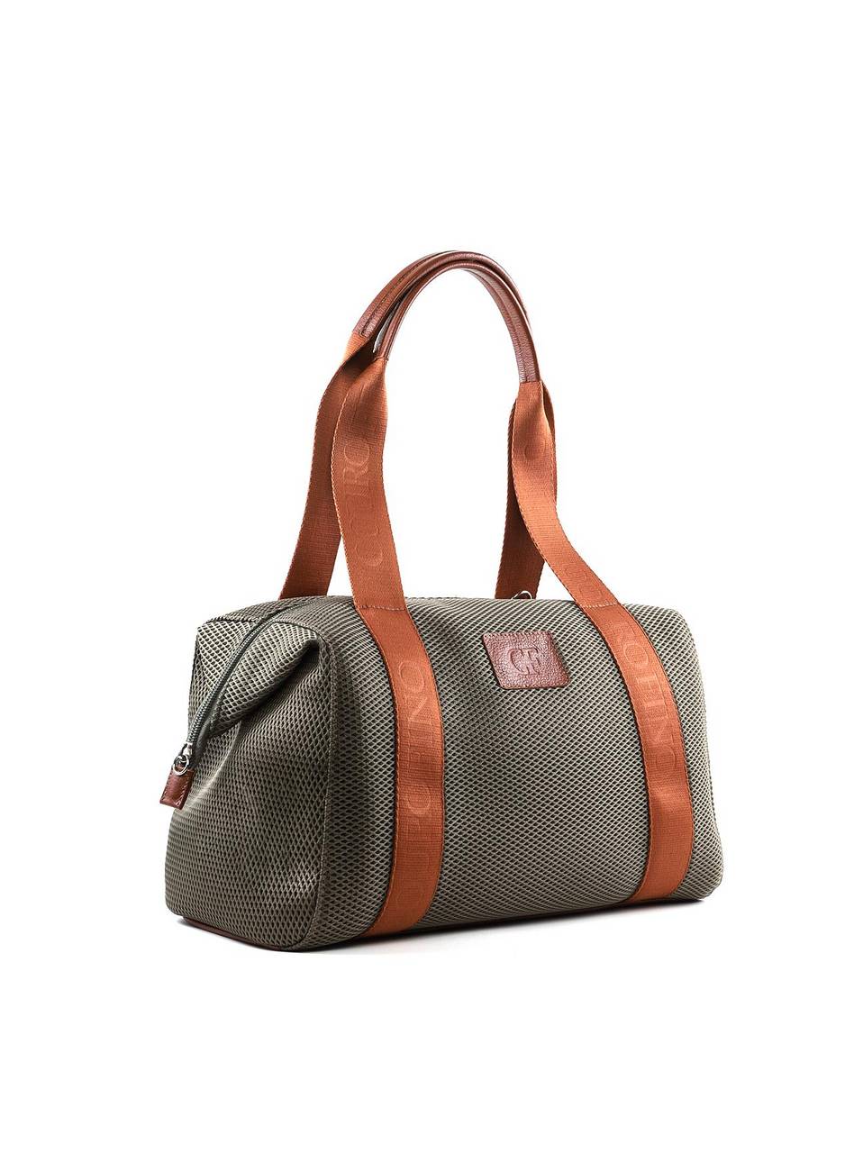 Bolsa Baú em Tela com Fita na Alça - Verde BSI-6400 - VD