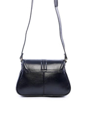 Bolsa Saddle Transversal Drapeada - Preta BSI-6089 - PR