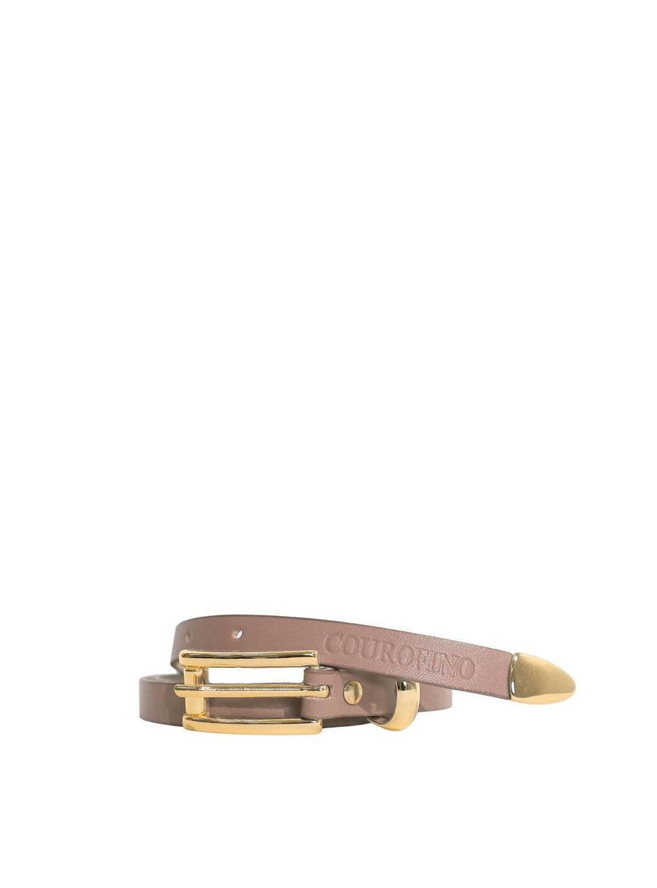Cinto Casual Feminino Couro Nude CTI-929 - NU