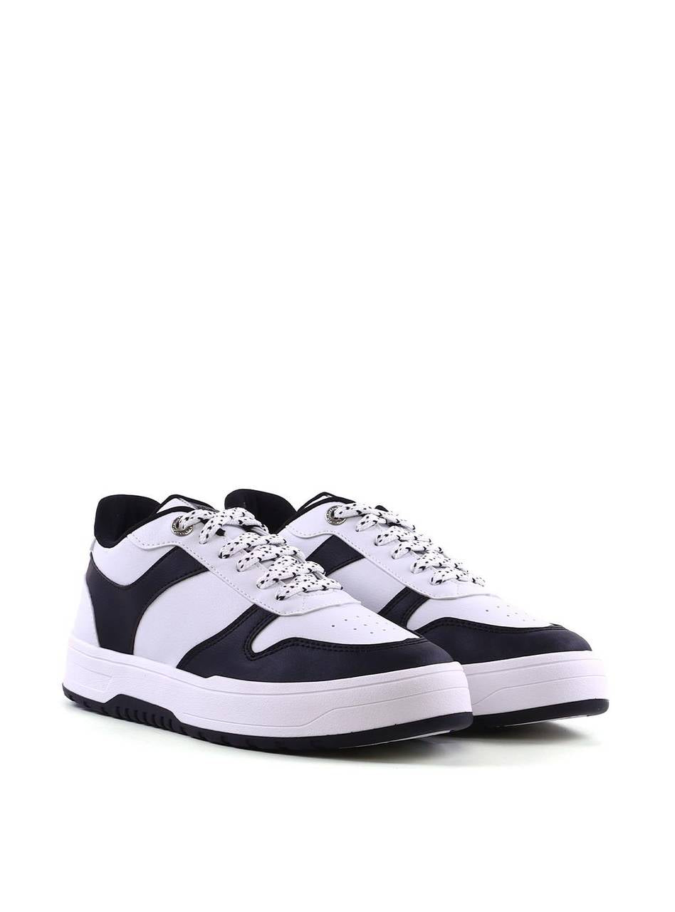 Tênis Feminino Casual com Cadarço Estampado - Preto SP - 12109 - PR