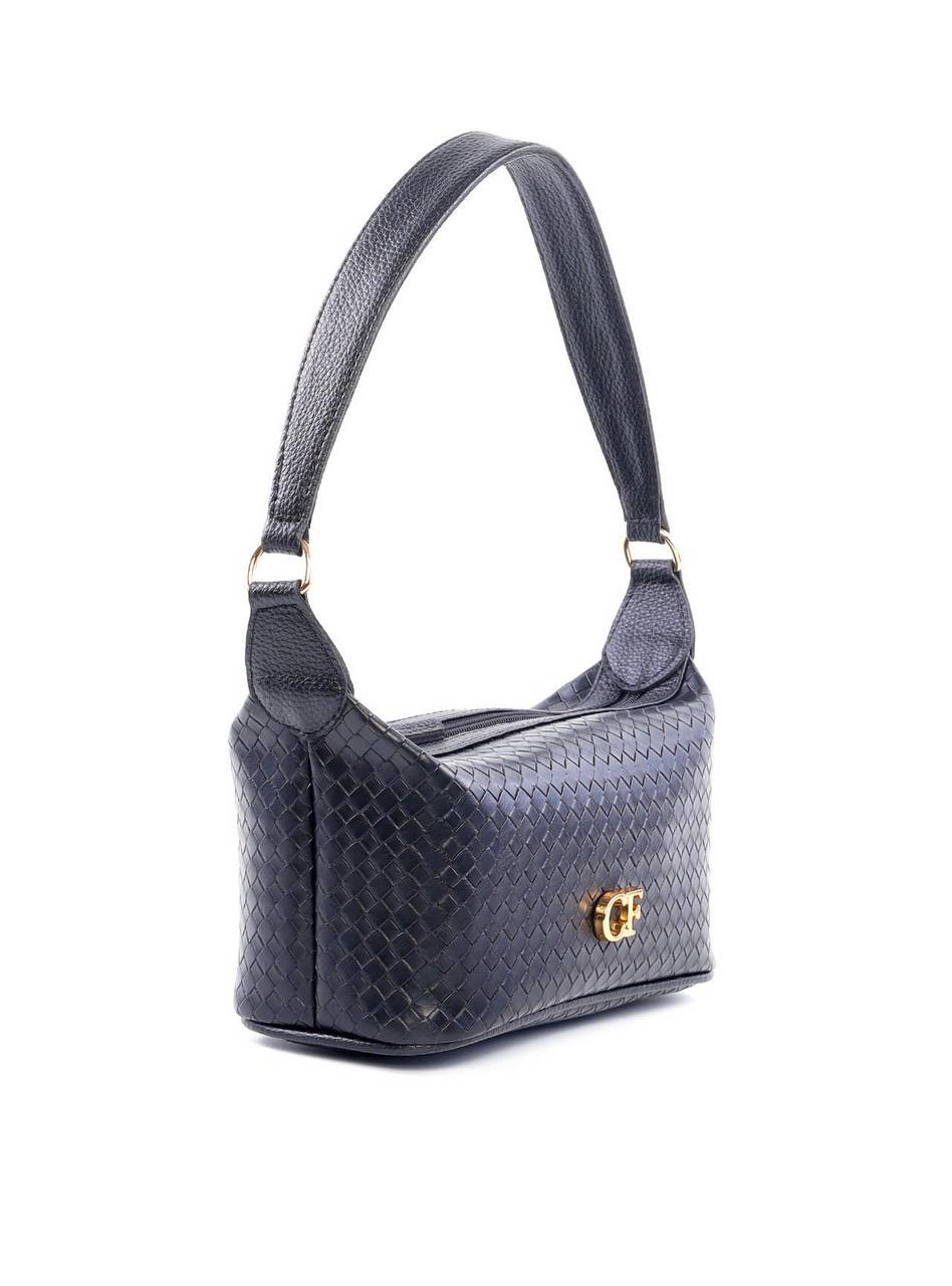 Bolsa Hobo Tressê Estilo Frasqueira - Preta BSI-6185 - PR