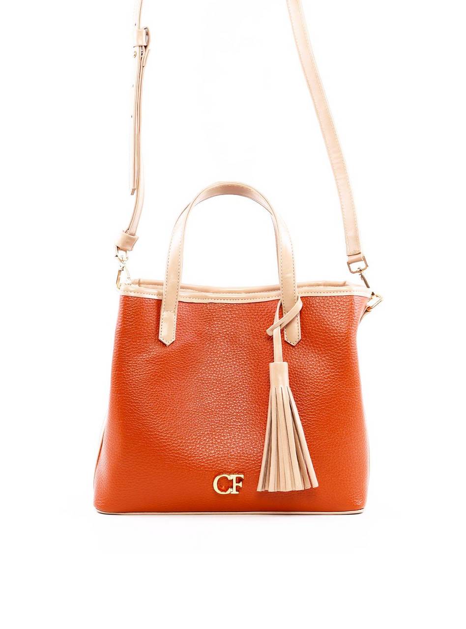 Bolsa Eugênia Bucket com Detalhe Barbicacho - Castor BSI-6296 - CS