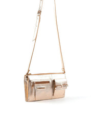 Bolsa Transversal Retangular Laço - Ouro BSI-6383 - AU