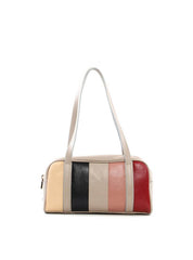 Bolsa Baguete Pequena Bowling Retalhos - Cinza BSI-6455 - CZ