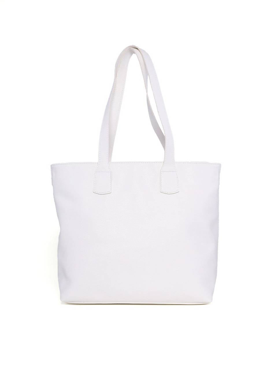 Bolsa Shopper em Tressê com Detalhe de Cinto - Branca BSI-6211 - BR
