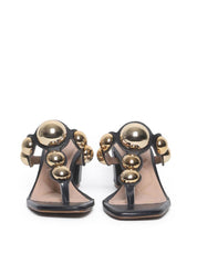 Sandália Feminina Tamanco Salto Bloco - Preta SDI-11563 - PR