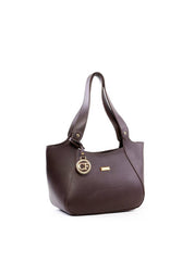 Bolsa Shopper Média com Charm CF - Cacau BSI-6461 - CA