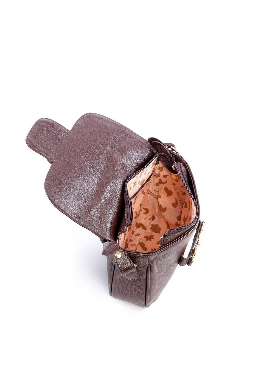 Bolsa Satchel Transversal com Bridão - Cacau BSI-6100 - CA