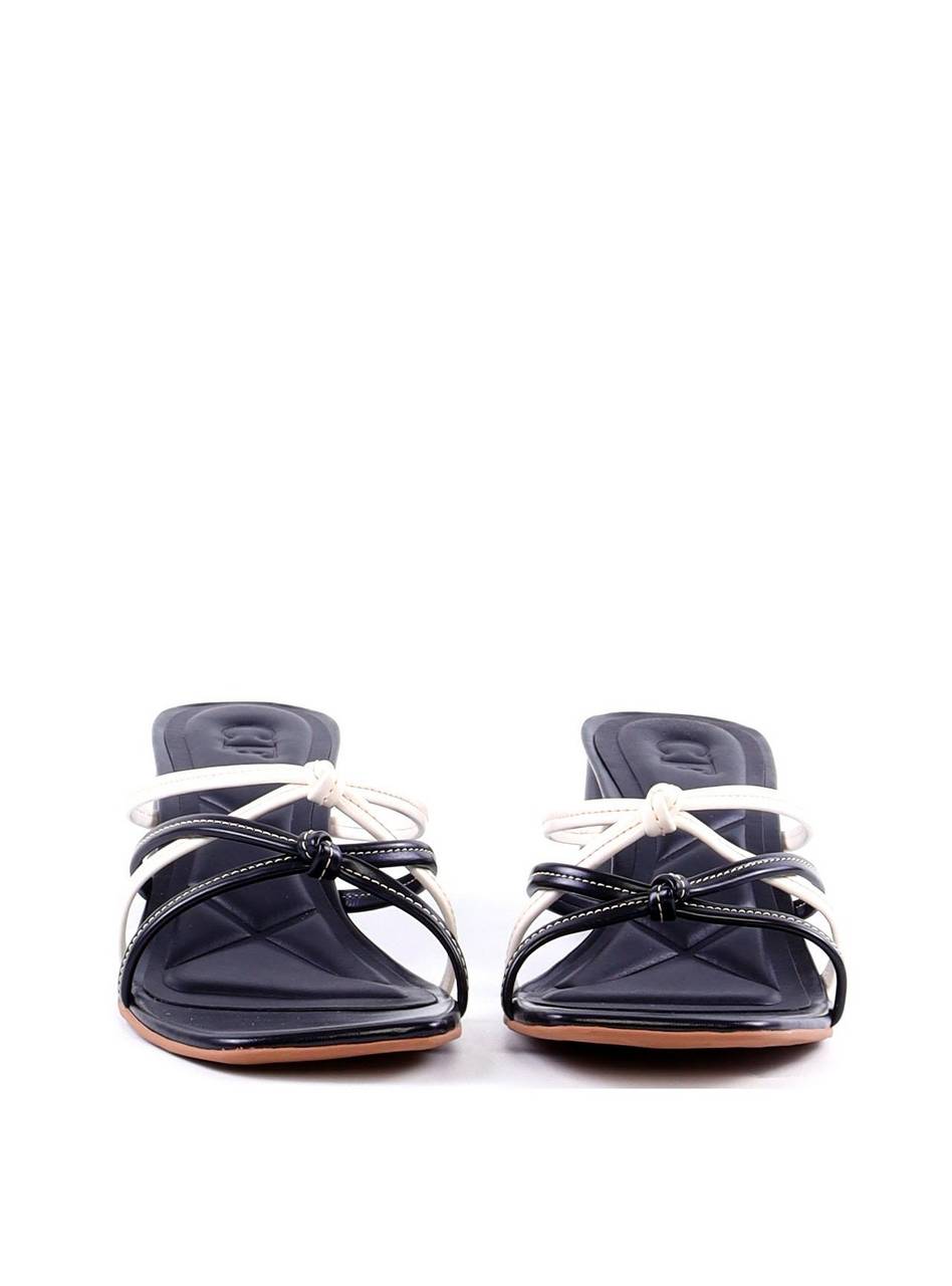 Tamanco de Salto Bloco com Tiras Finas - Preta SDI-12021 - PR