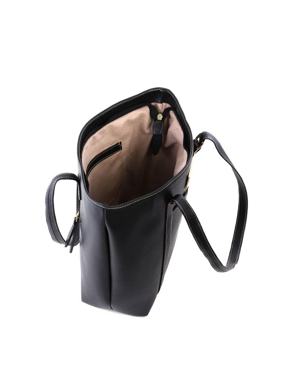 Bolsa Shopper com Costura Aparente - Preta BSI-6205 - PR