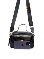 Bolsa Baú Transversal com Alça Dupla e Bolso Frontal BSI-6538 - PR