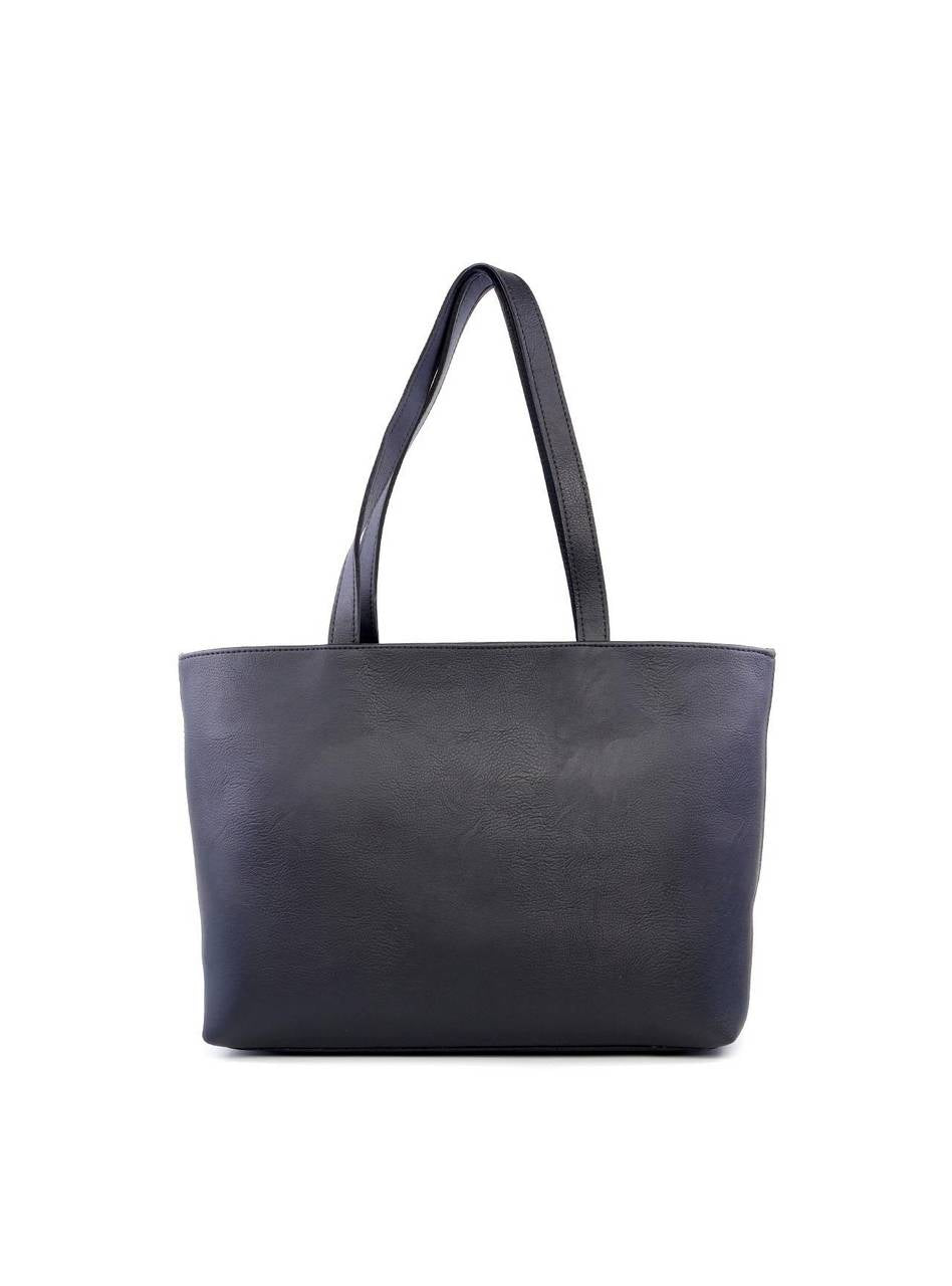 Bolsa Shopper Tiracolo com Flor - Preta BSI-6196 - PR