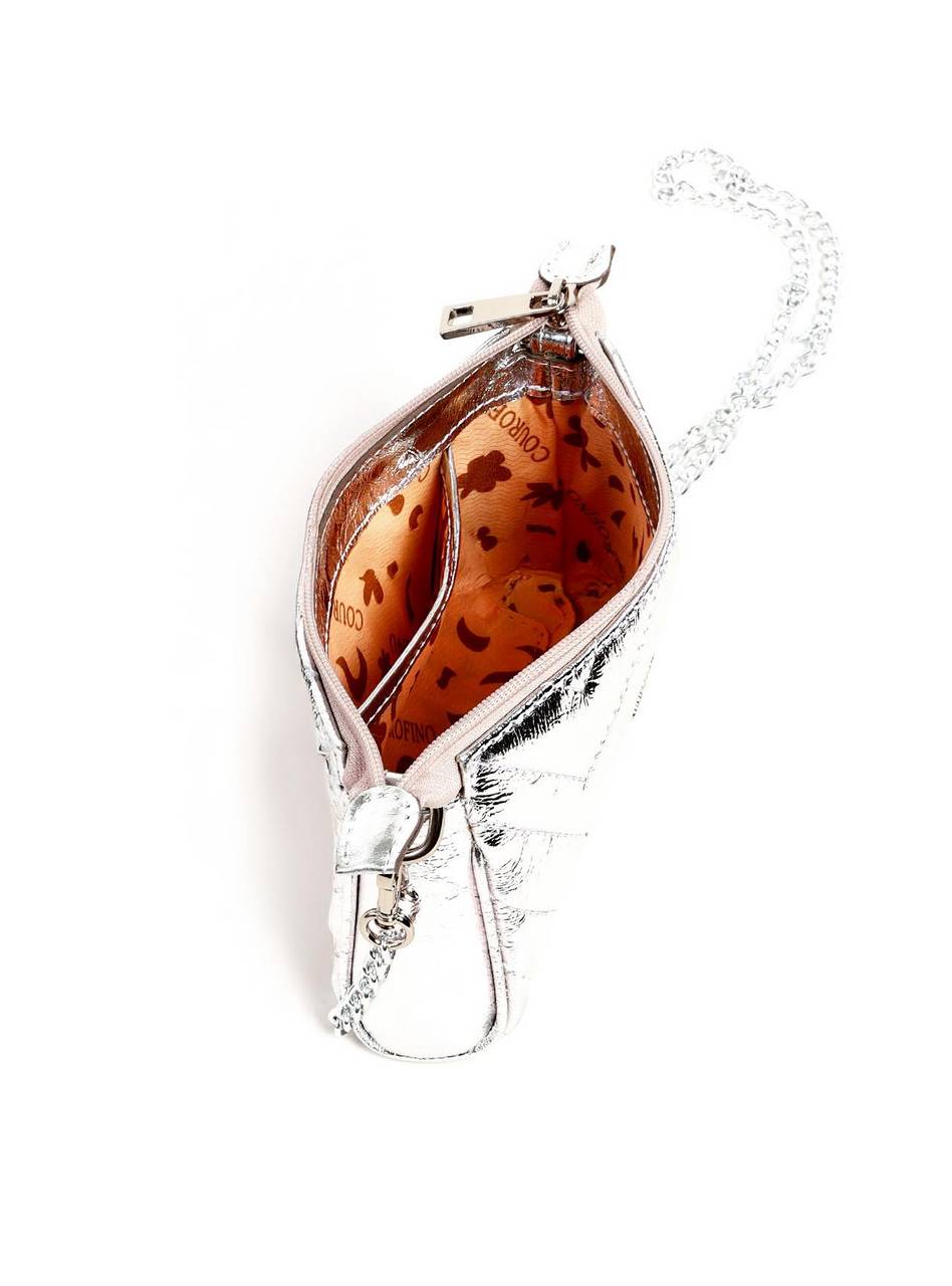 Bolsa Solange Clutch em Matelassê - Prata BSI-6299 - PT