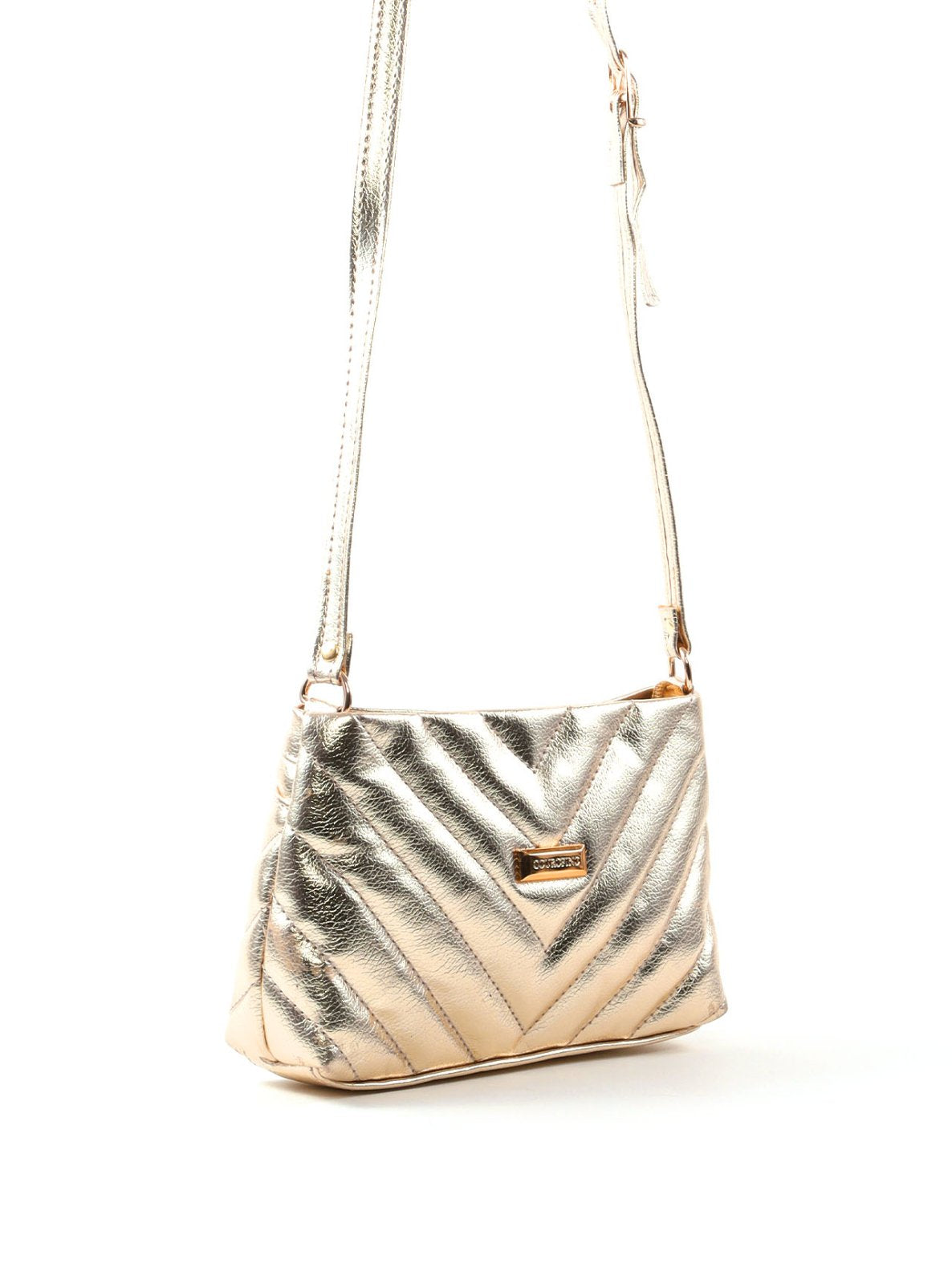 Bolsa Transversal Matelassê em V com Bolso Traseiro BSI-6551 - AU