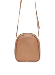 Bolsa Satchel Pequena com Botão de Pressão - Nude BSI-5253 - NU